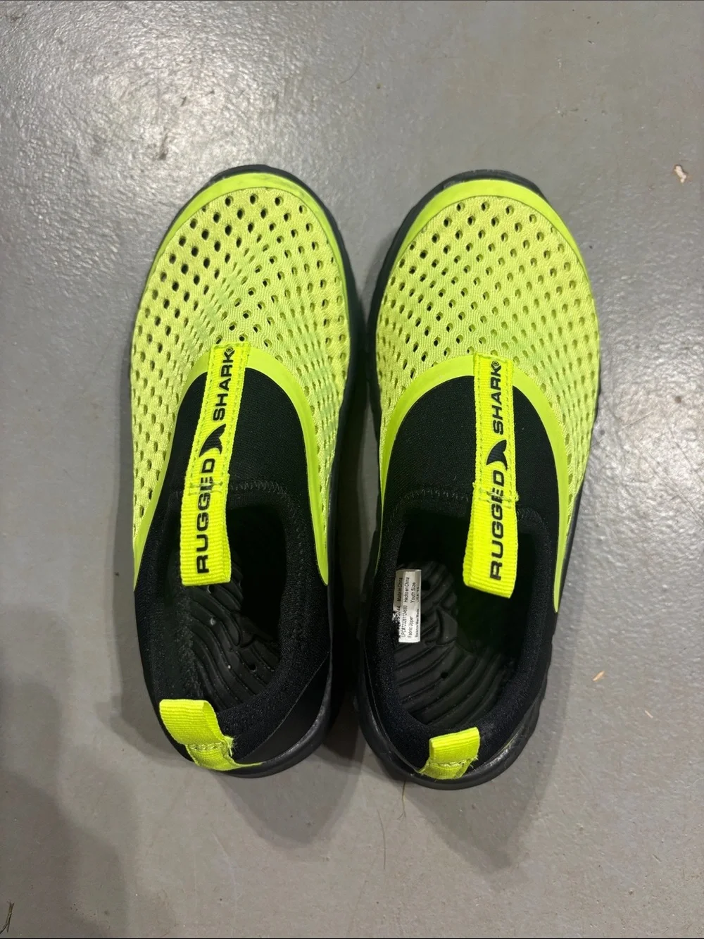Kids Neon Yellow Slip-On Water Shoes